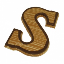 Chocoladeletter 200 gram Streep