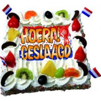 Geslaagd taart 