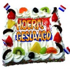 Geslaagd taart 