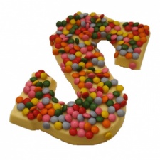 Chocoladeletter 200 gram Colour
