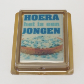 Chocolade kaartje