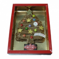 Chocolade kerstboom in doosje