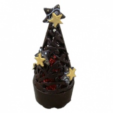 Chocolade kerstboom met sterren