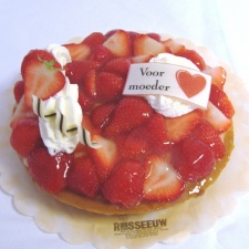Moederdag vlaai aardbei