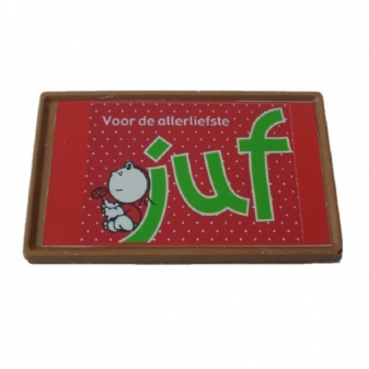 Chocoladeplak Juf